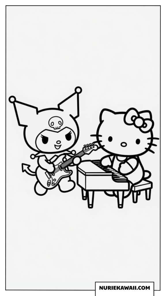 クロミとハローキティの音楽セッション