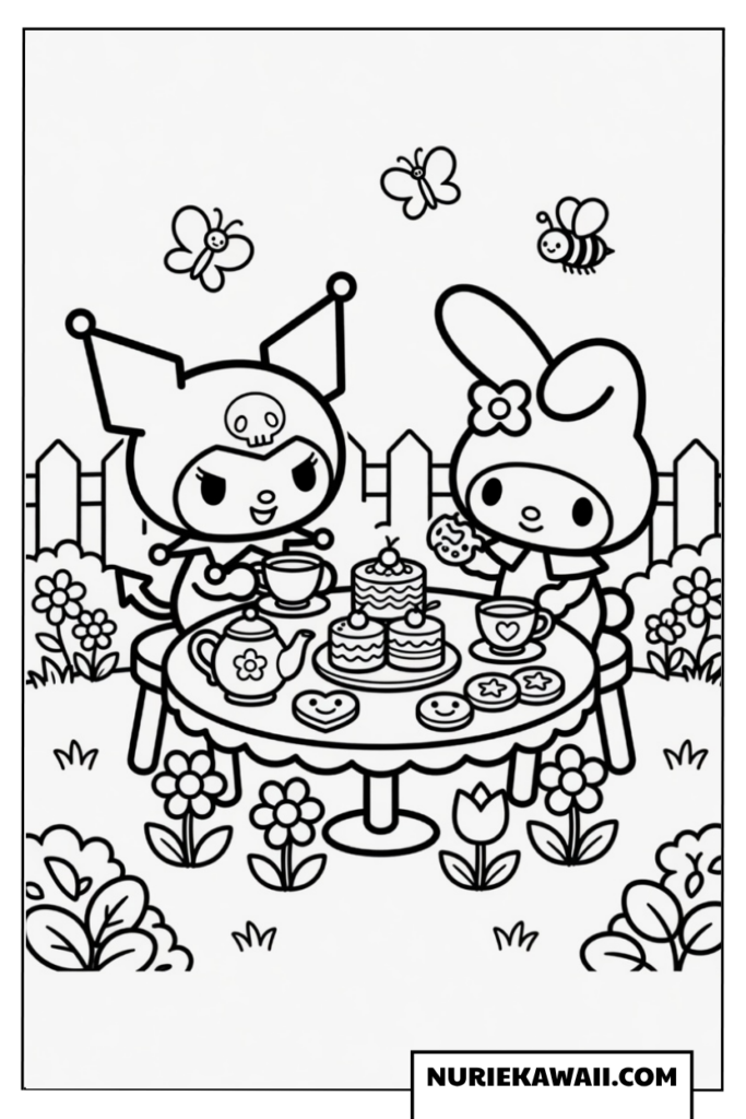 クロミとマイメロディのお茶会