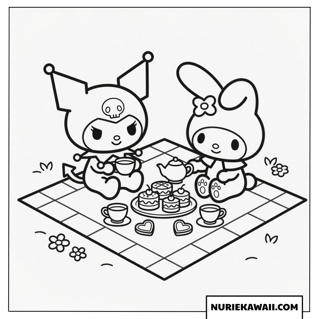 クロミとマイメロディのお茶会ピクニック