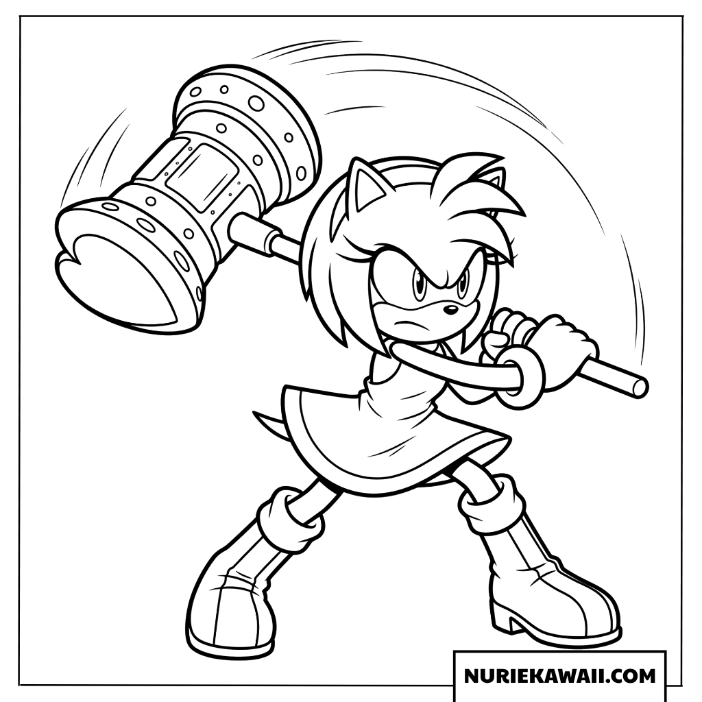 エミーローズ ハンマーアクション 塗り絵