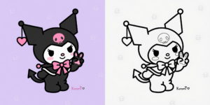 クロミちゃん 塗り絵 子供向け