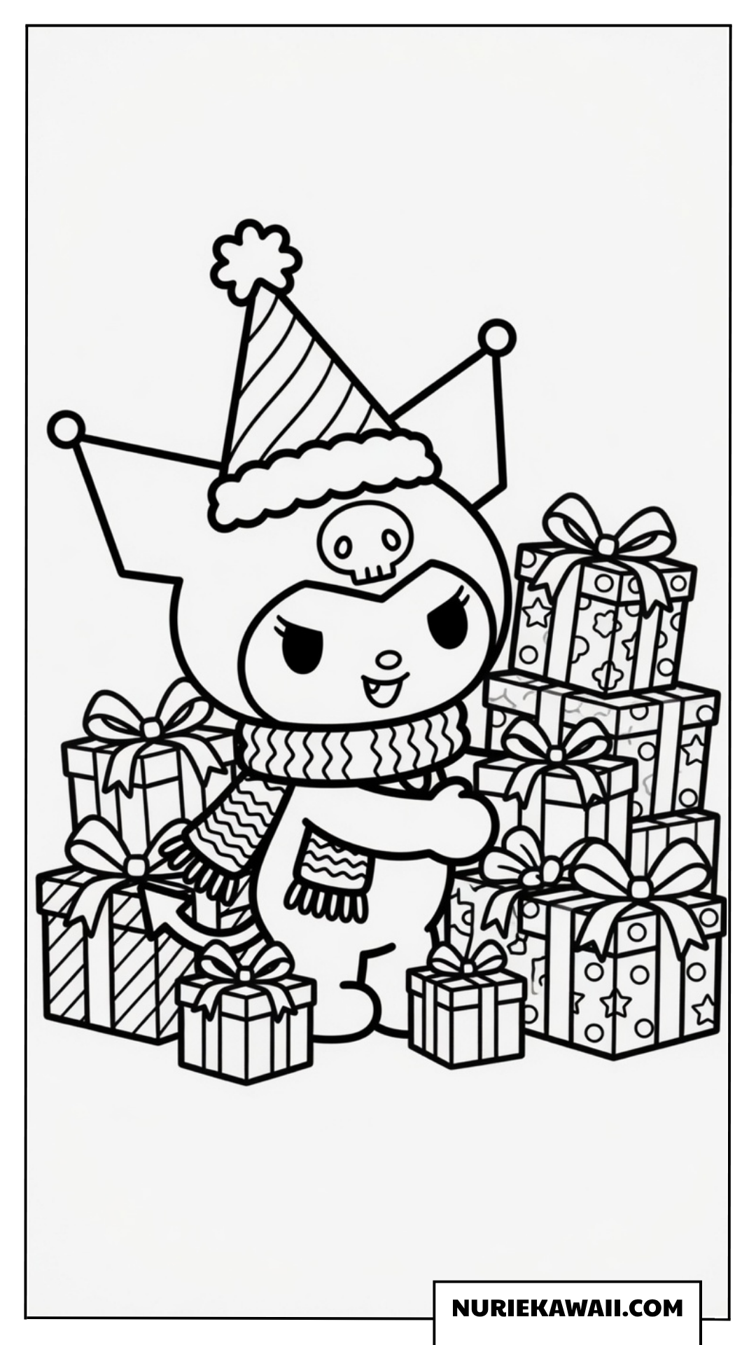 クロミは誕生日のお祝いに囲まれている