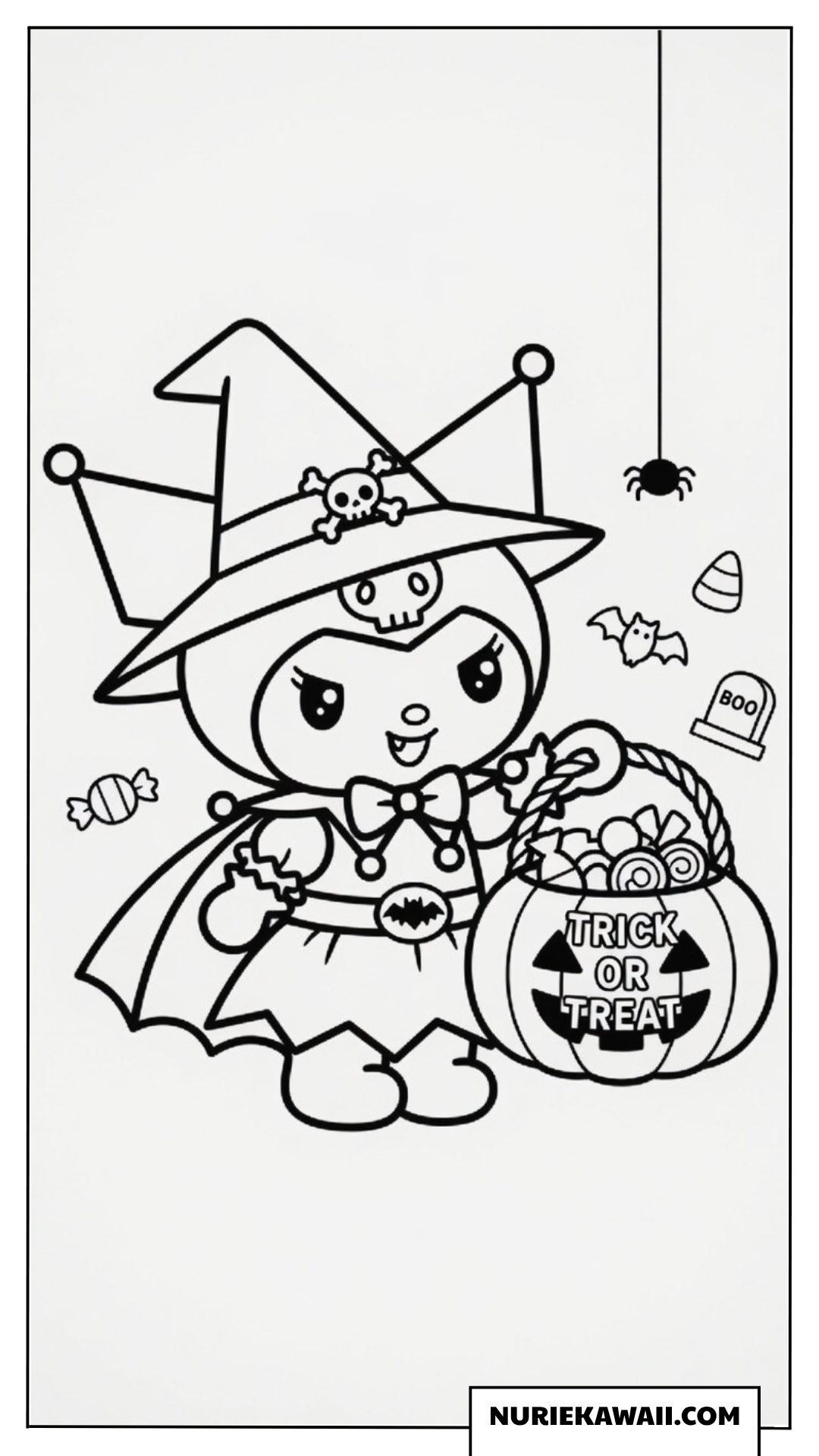 ハロウィンで魔女の格好をしたクロミ