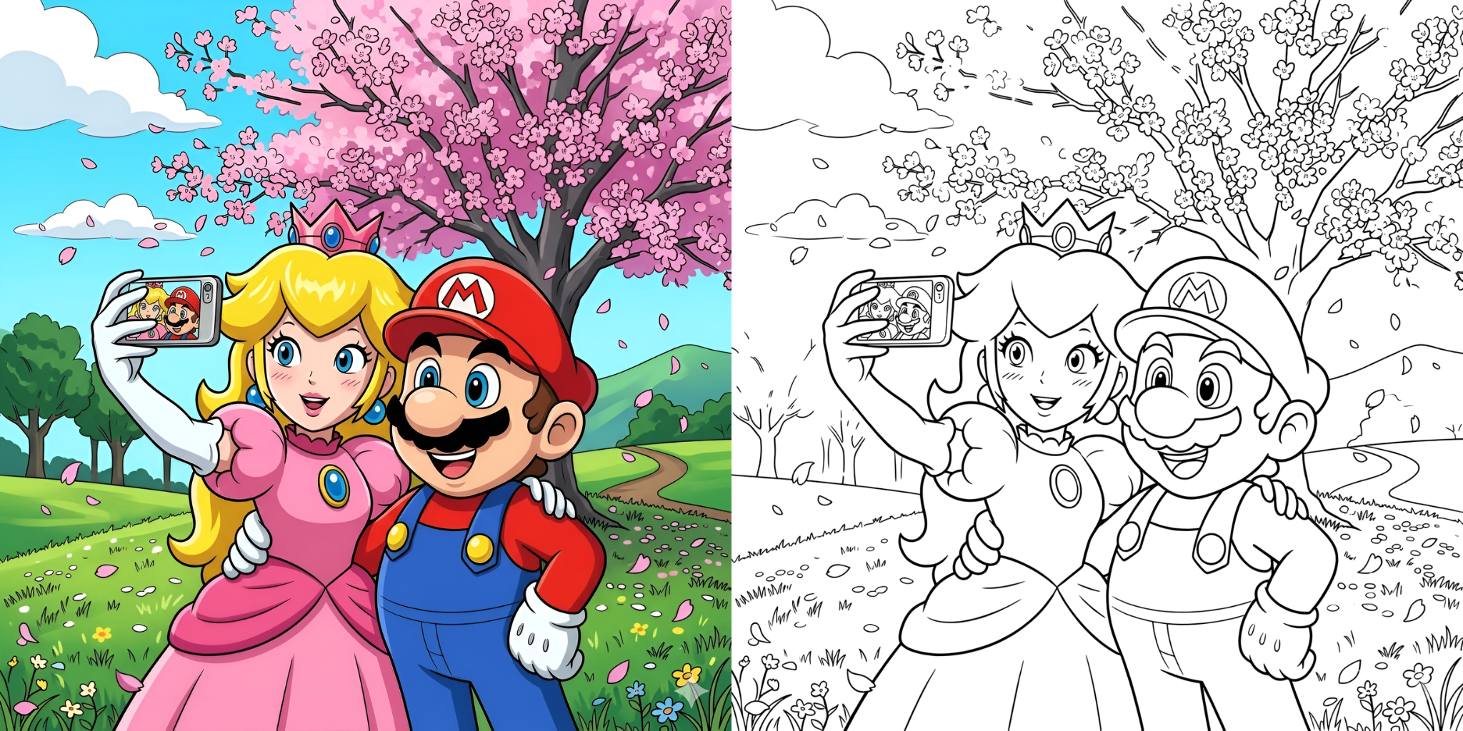ft - マリオの季節ごとの塗り絵 ft
