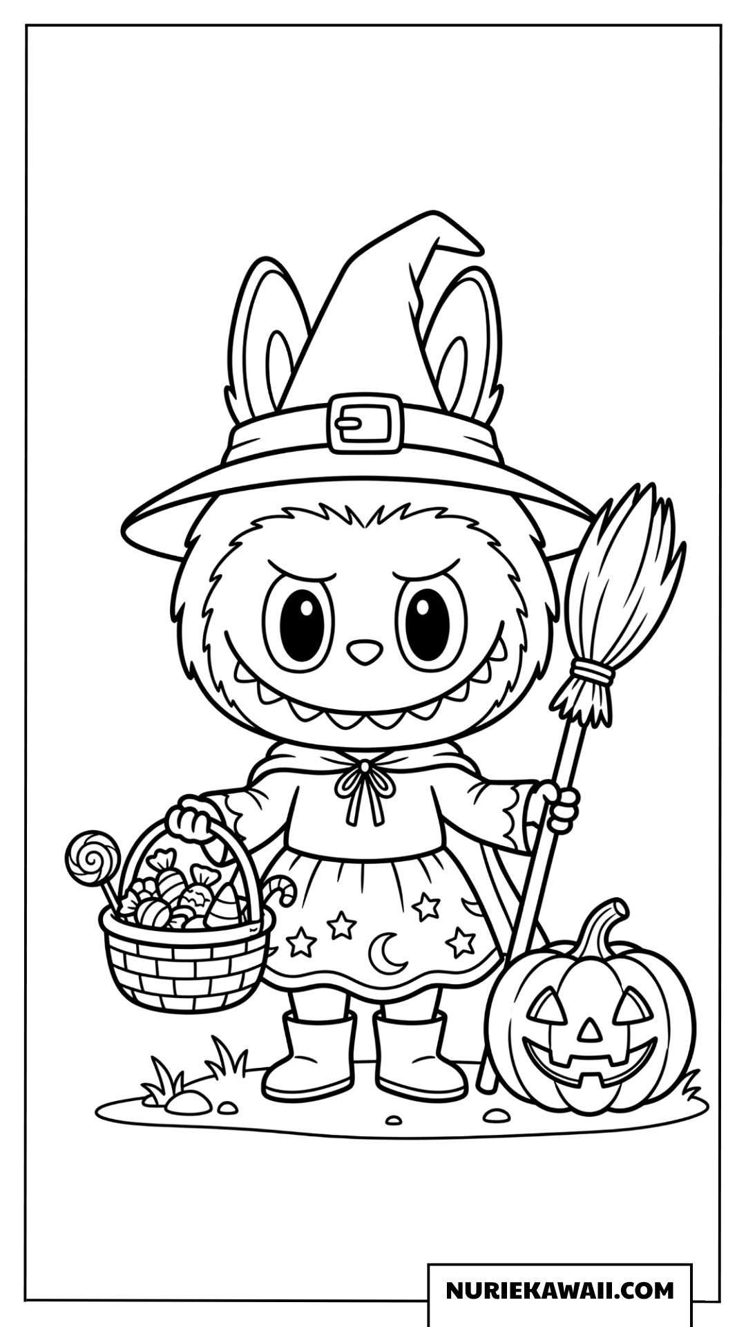 ラブブのマジカルハロウィン塗り絵