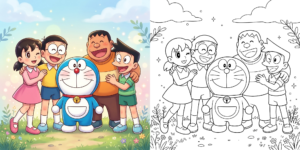ドラえもんの友達の塗り絵 ft - ドラえもんの友達の塗り絵 ft