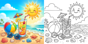 ft - 夏の塗り絵 ft