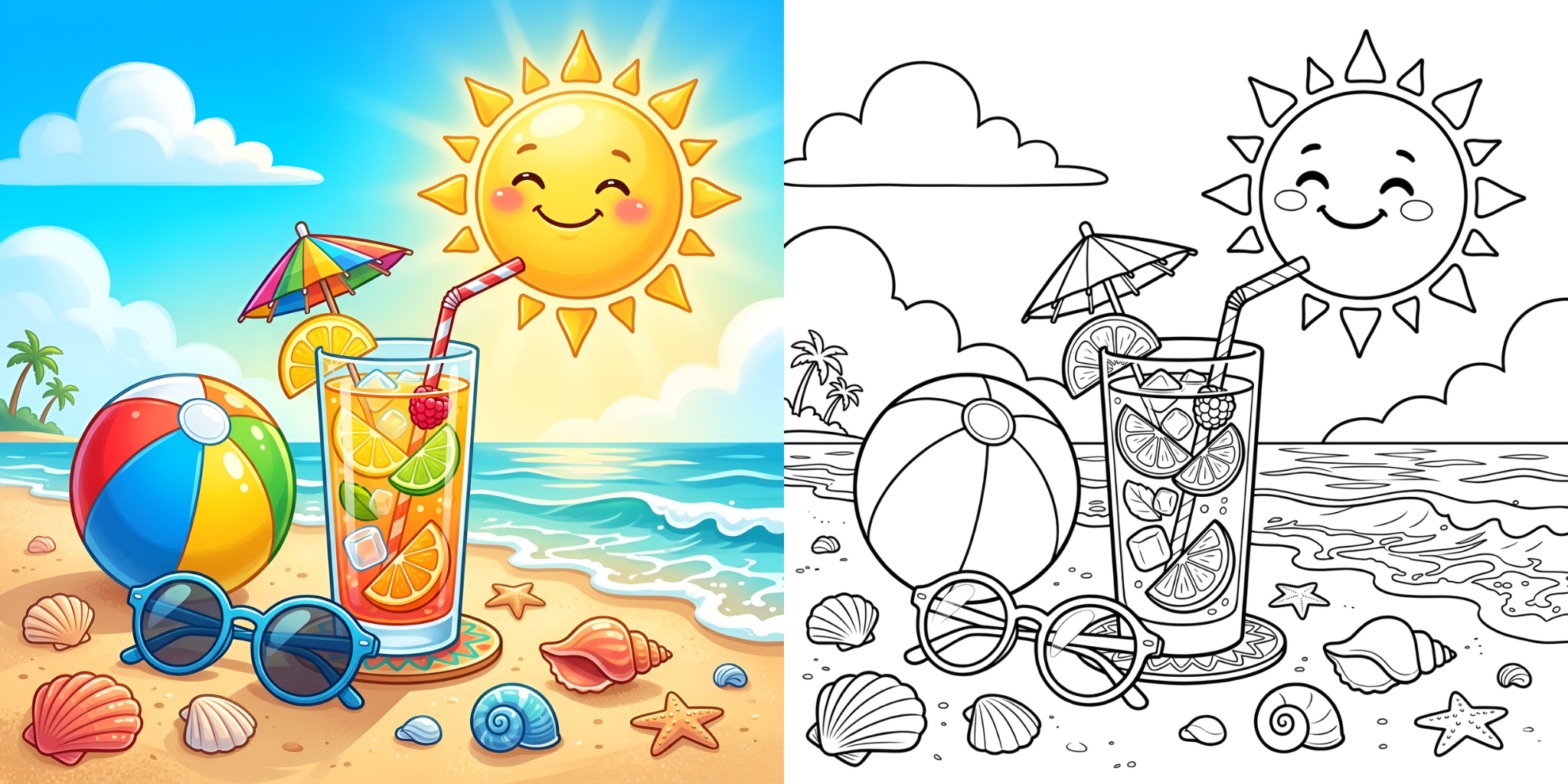 ft - 夏の塗り絵 ft