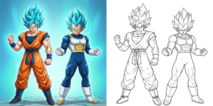 ft - ドラゴンボール 超サイヤ人 塗り絵 ft