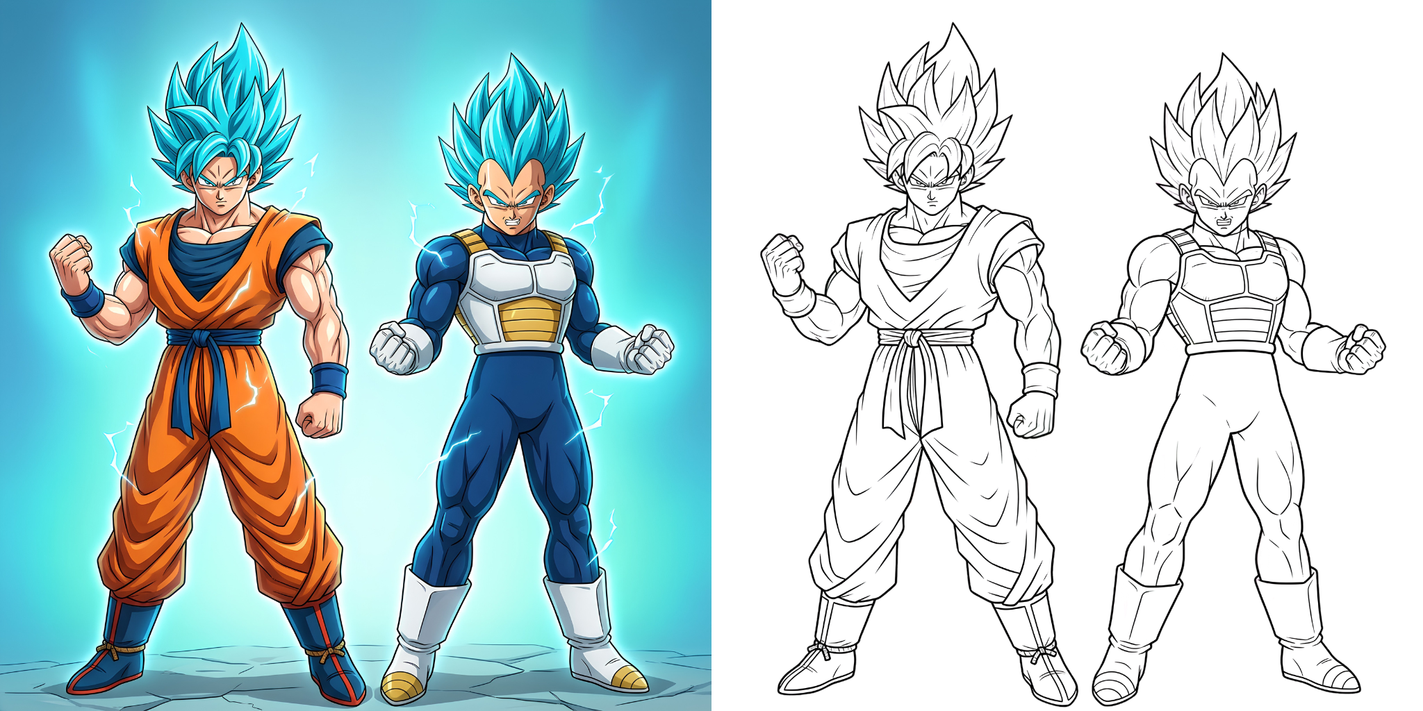 ft - ドラゴンボール 超サイヤ人 塗り絵 ft