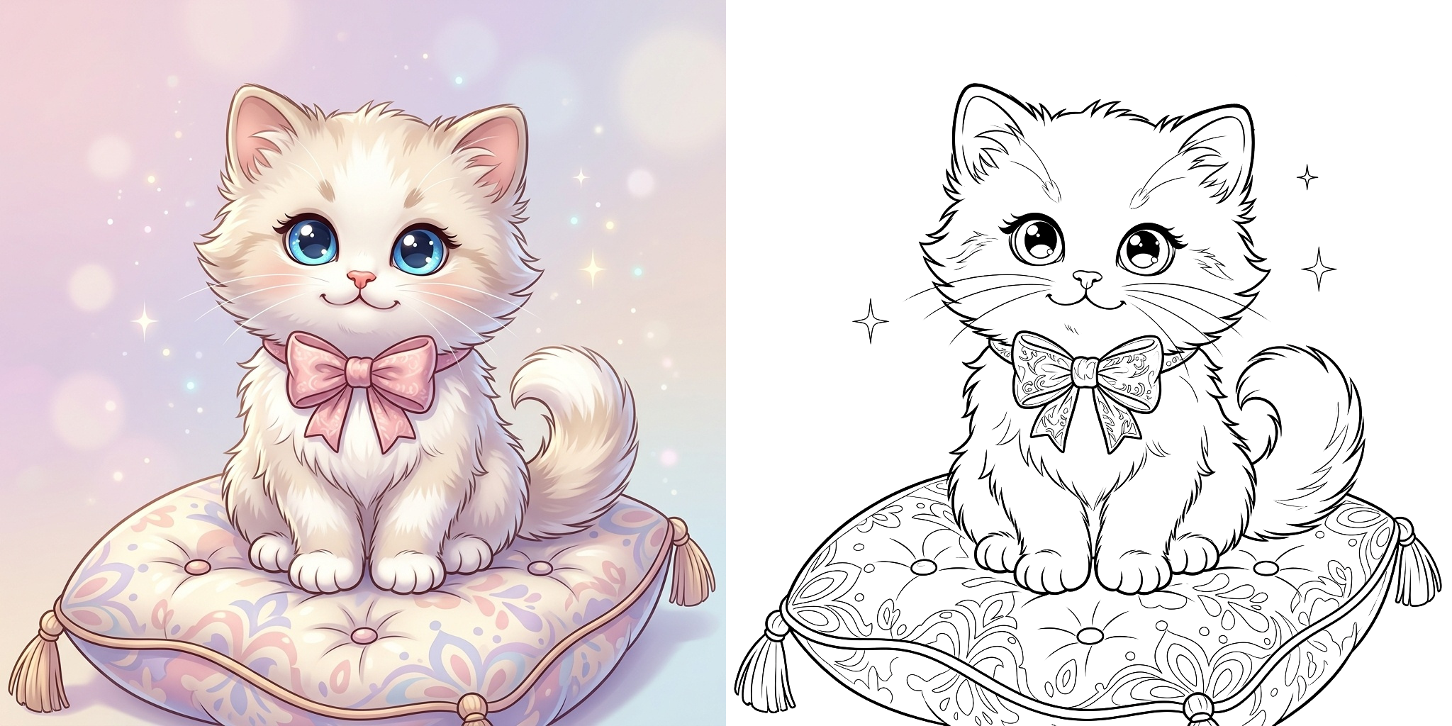 ft - 猫 塗り絵 ft