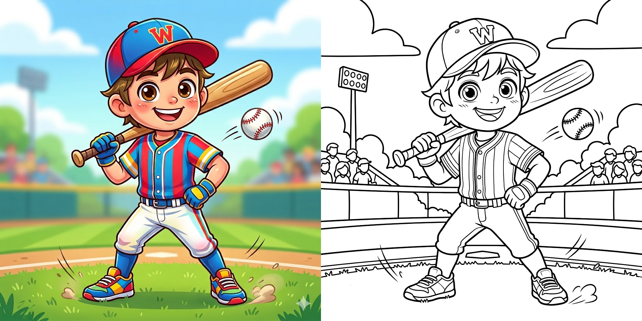 ft - 男の子 スポーツ 塗り絵 ft