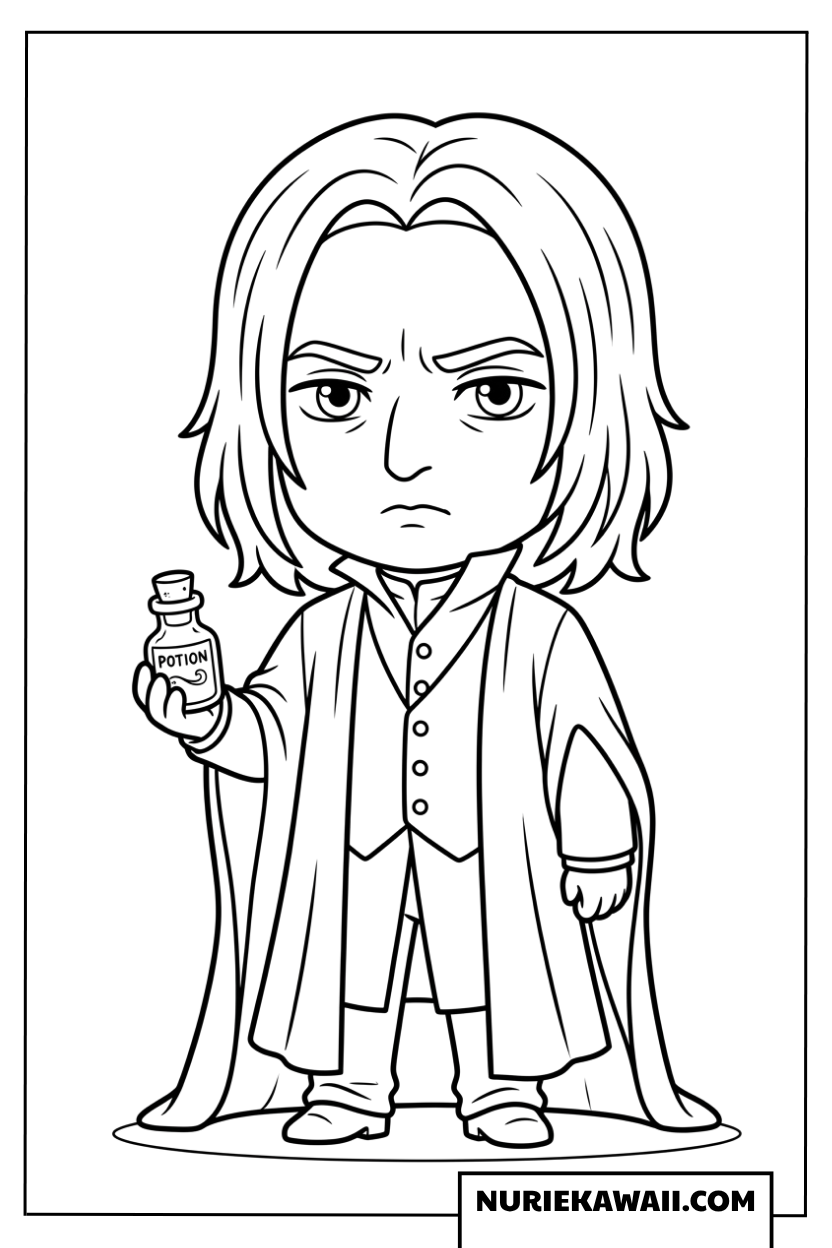 セブルススネイプ魔法薬塗り絵