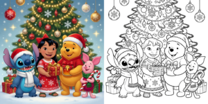 ft - ディズニー クリスマス ぬりえ ft