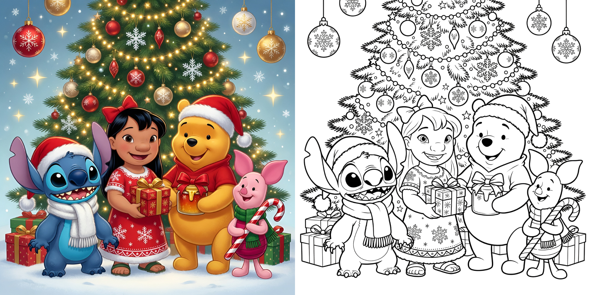 ft - ディズニー クリスマス ぬりえ ft