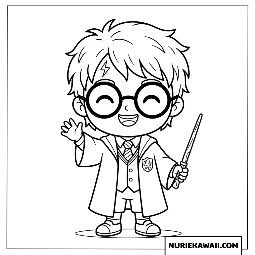 ハリーポッターの楽しい塗り絵