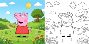 ft - ペッパピッグ ぬりえ ft