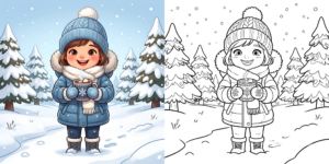 ft - 冬の塗り絵 ft